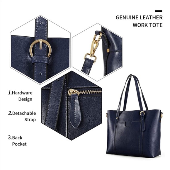 Kattee Leather tote * REDUCED* - Picture 2 of 8